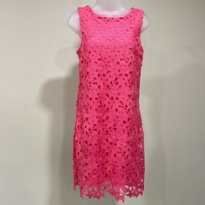 NWOT Jessica Simpson pink lace overlay dress. Size 2.  (XS).